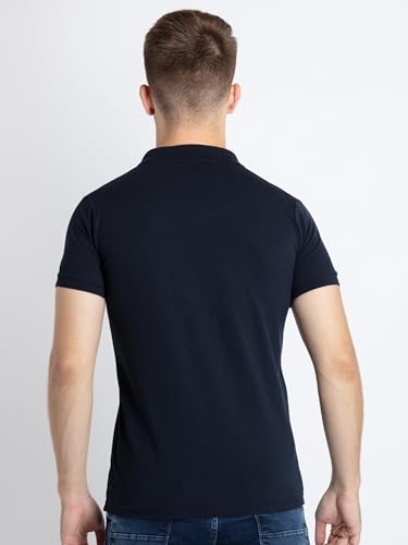 Image of Status Quo Men's Polo T-Shirt | Rich Cotton Blend | Slim Fit | All Day Comfort | Contrast Inner Placket | Polo Collar
