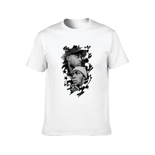 Photo de Star Print Hip Hop Legend Talib Mos Def Art Print Rap Kweli Unisex T-Shirt Printed Tee White Mens Top Shirt XL