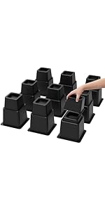 Amazon.com: VANITURE 3, 5 or 8 inch Bed Risers Heavy Duty, Adjustable ...