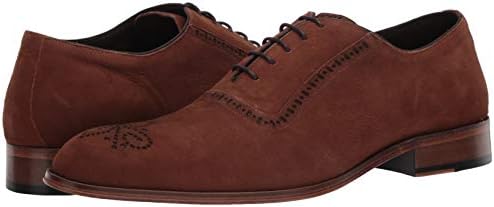 Marc Joseph New York Men's Genuine Leather Gold Collection Dress Oxford With Medallion Detail, cappuccino Kid Suede, 11 M US | Image 6