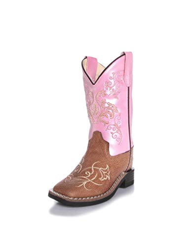 Old West Girls' Western Boot Square Toe - Vb9145