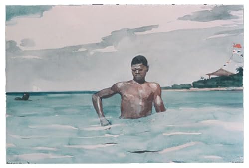 Impression Wall Art la baigneuse Winslow Homer Décoration Murale Toile 60x90cm