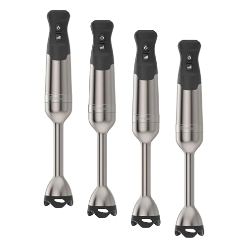 Image of Vitamix 5-Speed Immersion Blender,Professional-Grade Hand Blender with 625-Watt Motor and Stainless-Steel Blade,Stainless Steel /Black,(Pack of 4)
