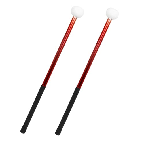 Par de baquetas de percusión con cabeza de fieltro miniatura 1