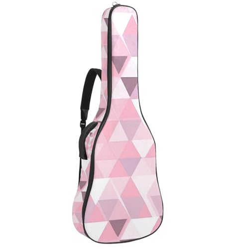 Housse guitare acoustique 40/41/42" imperméable motif rose