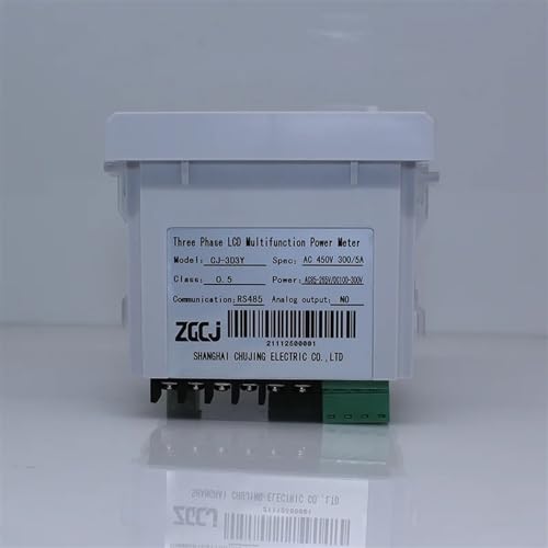 Ampèremètre voltmètre triphasé LCD KWh AC450V wattmètre RS485 150A - 5