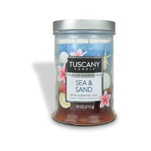 Tuscany Candle Sea & Sand® Long-Lasting Scented Jar Candle, 18 oz Cover