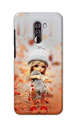 Image of PRINTFIDAA Doll Cute Girl Amazing Beauty Little Kid Child Playing Hard Back Cover for Poco F1, Pocophone F1 Back Cover -(P6) KAT1001