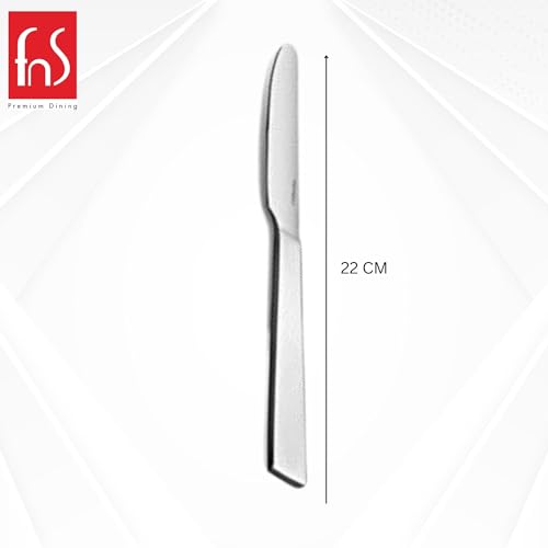 Montavo by FnS Stainless Steel Trendz Dinner/Butter Knife Set of 2 Perfect for Home and Kitchen