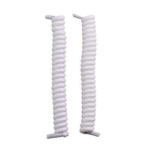 Coobbar 10 Pair Curly Elastic Shoelaces No Tie Trainer Kids Shoe Laces Colours for Childs and Adults Best in Sports Flat Shoelace