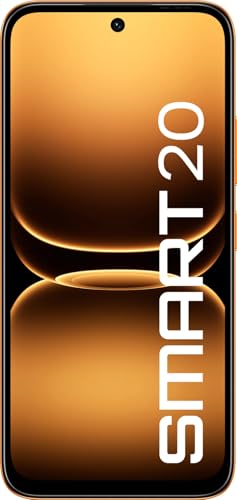 Image of Infinix SMART 20 (Sunlike Orange, 4GB RAM, 128GB Storage) | MediaTek Helio G81 Ultimate Processor | 8MP Rear Camera | 8MP Front Camera | 6.78 inch HD+ Display | 5200mAh Battery | Dual SIM Smartphone