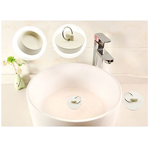 Tapones de desagüe de caucho blancos 4 piezas miniatura 5