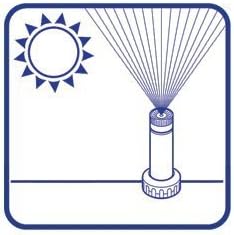 Irrigation system operating when dry