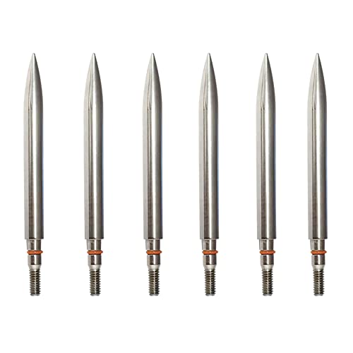 Image of 100 /125 /150 /200 /300 Grains Archery Field Points Practice Field Tips, Archery Target Practice Hunting Arrow Tip for Recurve, Compound Bow Crossbow, Stainless Steel Screw in Broadheads