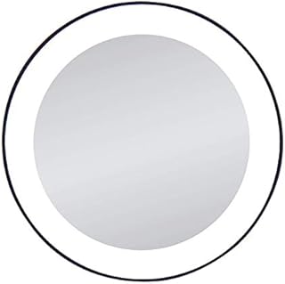 Zadro 15X Magnification Next Generation LED Lighted Suction Cup Mirror, Black, Silver Finish