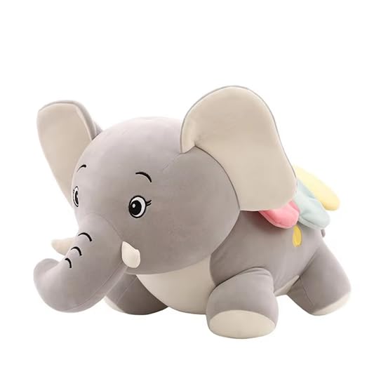 Image of SCOOBA Adorable Elephant Soft Toy with Bag 25cm Pink Color (Angel Elephant Pink)