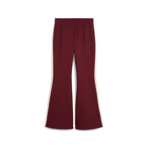 PUMA Pantalon évasé T7 Femme M, Ruby Shimmer Red