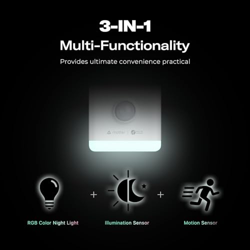 Image of THIRDREALITY Smart Night Light-T,Support Matter Over Thread,3-in-1 RGB Color Night Light with Motion & Illumination Sensor,Local Control,Work with Home Assistant,Apple Home,Alexa,Google Home&Homey