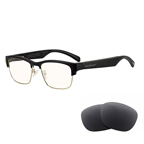 GenXenon Bluetooth Audio Smart Glasses, Blue Light Glasses for Women and Men, Open Ear Sound with...
