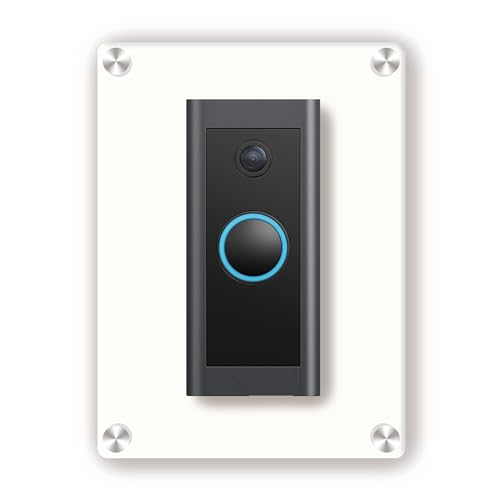 Universal Metal Doorbell Faceplate - Weatherproof (White)