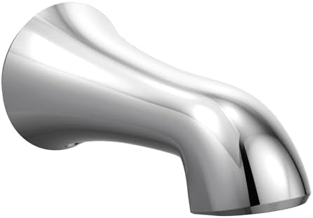 Brushed Nickel Bathtub Spout With Diverter - Slip-Fit Connection, 2.5" X 5" Size