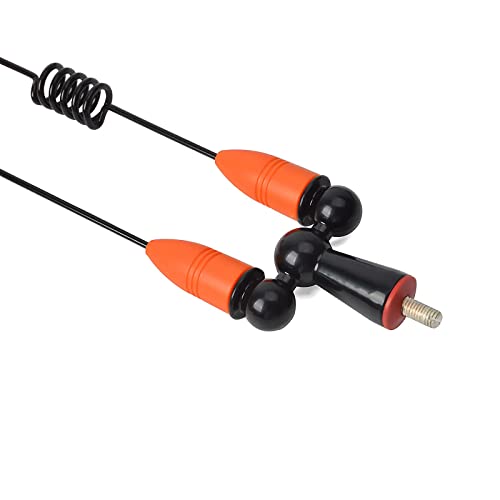 HYS Amateurfunk Antenne 2m/70 cm | Dualband Starker Magnetfußantenne | Amateurfunkantenne mit PL259-Stecker | MS10 (Orange)