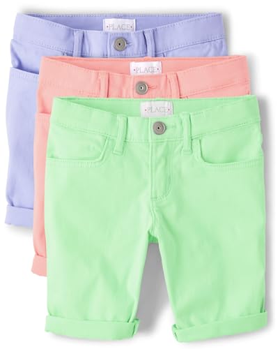 Image of The Children's Place Girls' Solid Skimmer Shorts