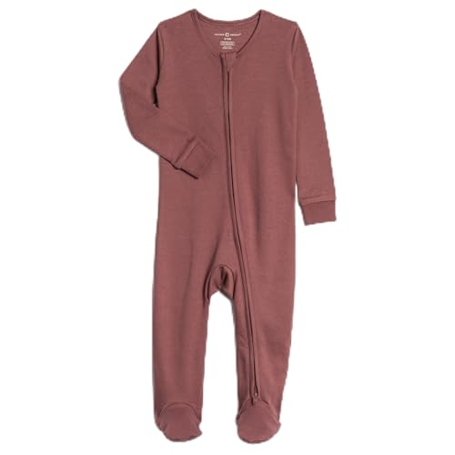 Image of Colored Organics Baby Zip-Up Footed Sleeper with 2-Way Zipper - Organic Cotton Pajamas