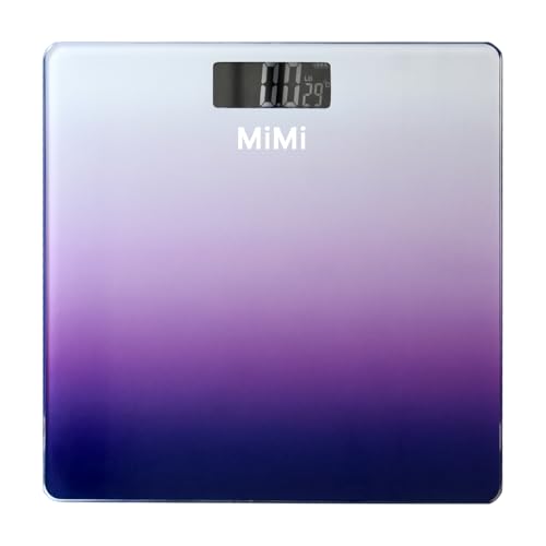 Image of Atom /Aliston MKP Multi color Glass Personal Weighing Scale Capacity 180Kg | Digital Body Weight Scale with Gradient Design | Ultra-Slim 4.5mm | Backlit LCD Display | Bathroom & Home Weighing Scale