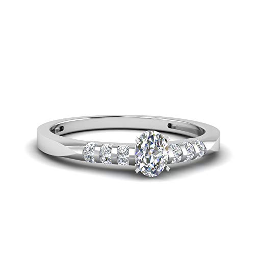 Bague en diamant et pierre précieuse en argent sterling bague de fiançailles taille 47 à 70