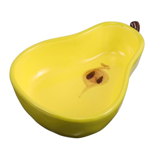 KOMBIUDA Pear Shaped Ceramic Dish Durable Snack Dish for Condiments Dipping Multi Use Decorative Bowl for Home Party for Photography Serving Snacks