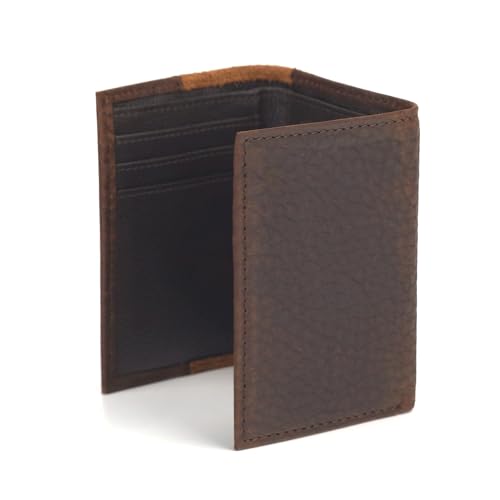 ARIAT Trifold Roughout Crocodile Wallet, Tan4