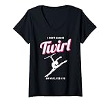 Photo Gallery donna sempre twirl majorette twirling baton twirler maglietta con collo a v Photo Gallery donna sempre twirl majorette twirling baton twirler maglietta con collo a v