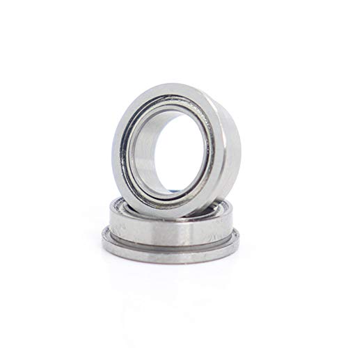 TMP1105 Flange Ball Bearings FR144ZZ Flange Bearing 3.175x6.35x2.779 mm ABEC-1 Inch Flanged FR144 Z ZZ Ball Bearings (10 PCS)