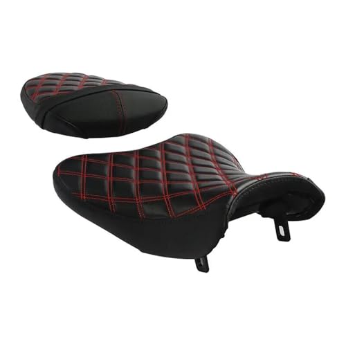 Selle moto passager et conducteur noir rouge pour GSXR1000 K7 K8