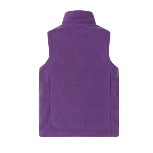 Image of LittleSpring Boys Girls Fleece Vest Sleeveless Jacket Full-Zip Fall Winter Warm Outerwear