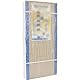 SimonRack Schwerlastregal, Lagerregal, 180x90x40 cm, Metallregal, Kellerregal, Biegestelle 150 kg, 5 Holzfachböden, Blau/Orange/Holz - Maderclick
