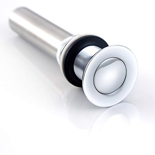 Luxier Ds03-Tc 1 1/2" Bathroom Faucet Vessel Vanity Sink Pop Up Drain Stopper Without Overflow Chrome #TOP7