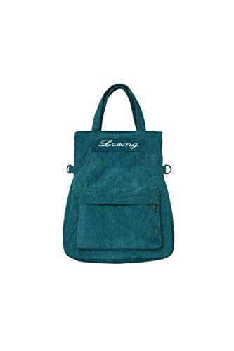 Howoo Femmes Velours côtelé Sac à Dos Mode Décontractée Sac d'épaule Sac bandoulière Sac à Main Vert