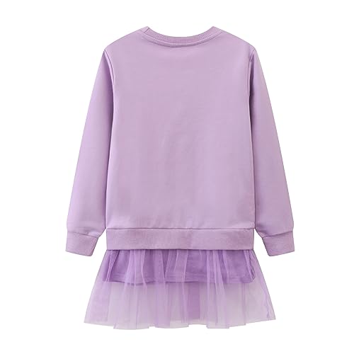 HILEELANG Girl Long Sleeve Dress Cotton Casual Applique Christams Tunic Shirt Clothes2