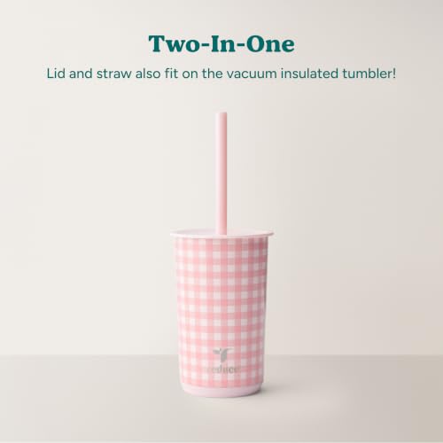 Image of REDUCE Aspen - 20oz Vacuum Insulated Glass Tumbler - Extra Wide Straw & Lid