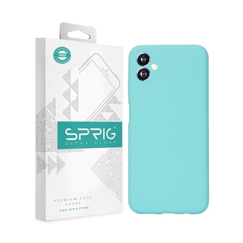 Image of SPRIG Compatible with Samsung Galaxy F14 5G Phone Liquid Silicone Cover Premium Back Cover Drop Tested Shock Proof Mobile Case for Men, Women, Boys and Girls with Camera Protection (Turquoise Blue)