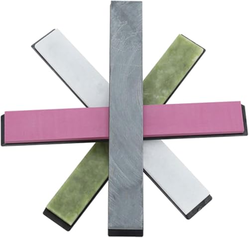 Kit de pierre à aiguiser à angle fixe avec base antidérapante lot de 4 - 6