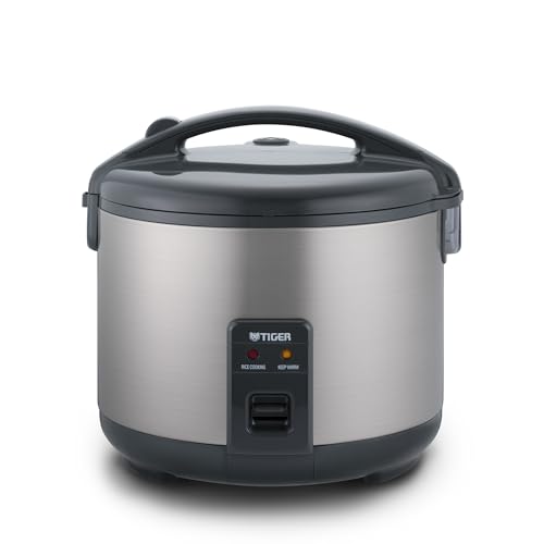 Image of Tiger JNP-S10U-US 5.5 Cup Capacity White Rice Cooker with Non-Stick Inner Pot, Retractable Power Cord, and Keep Warm up to 12 hours (Urban Satin)