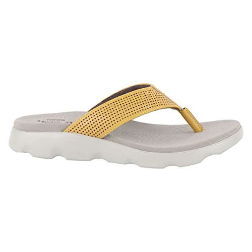 Image of Medifeet Broad Strap Cushioned Leather Slippers for Women