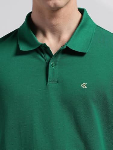 Image of Solid Regular fit Cotton Polo t-Shirt