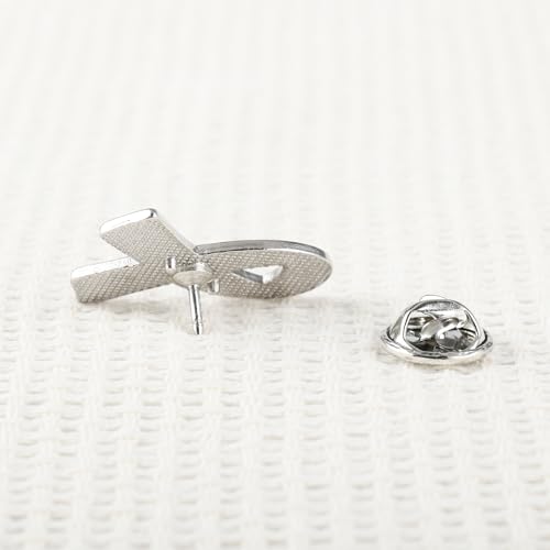 Image of 6Pcs Awareness Enamel Ribbon Lapel Pins Ribbon Brooch Pin for Charity Events Survivor Campaign Party Favors Supplies