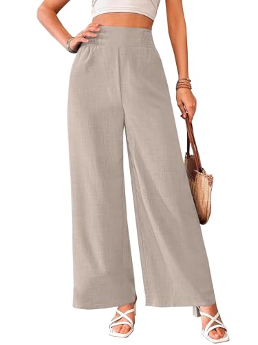 Image of Vogaan Trousers for Women | Women's Loose Fit Trousers | Women's High-Waisted Wide Leg Pant | Women Trousers Pants | Korean Trousers for Holiday