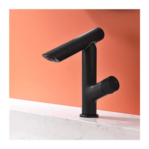 Robinet de salle de bain anti-calcaire en laiton bronze noir mat