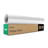 Cricut Value Permanent Vinyl, Matte White (12in x 20ft Roll)
